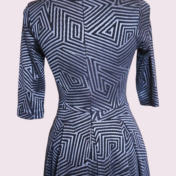 Armani Exchange Womens Black Gray Mini Dress Size Small - Picture 5 of 5